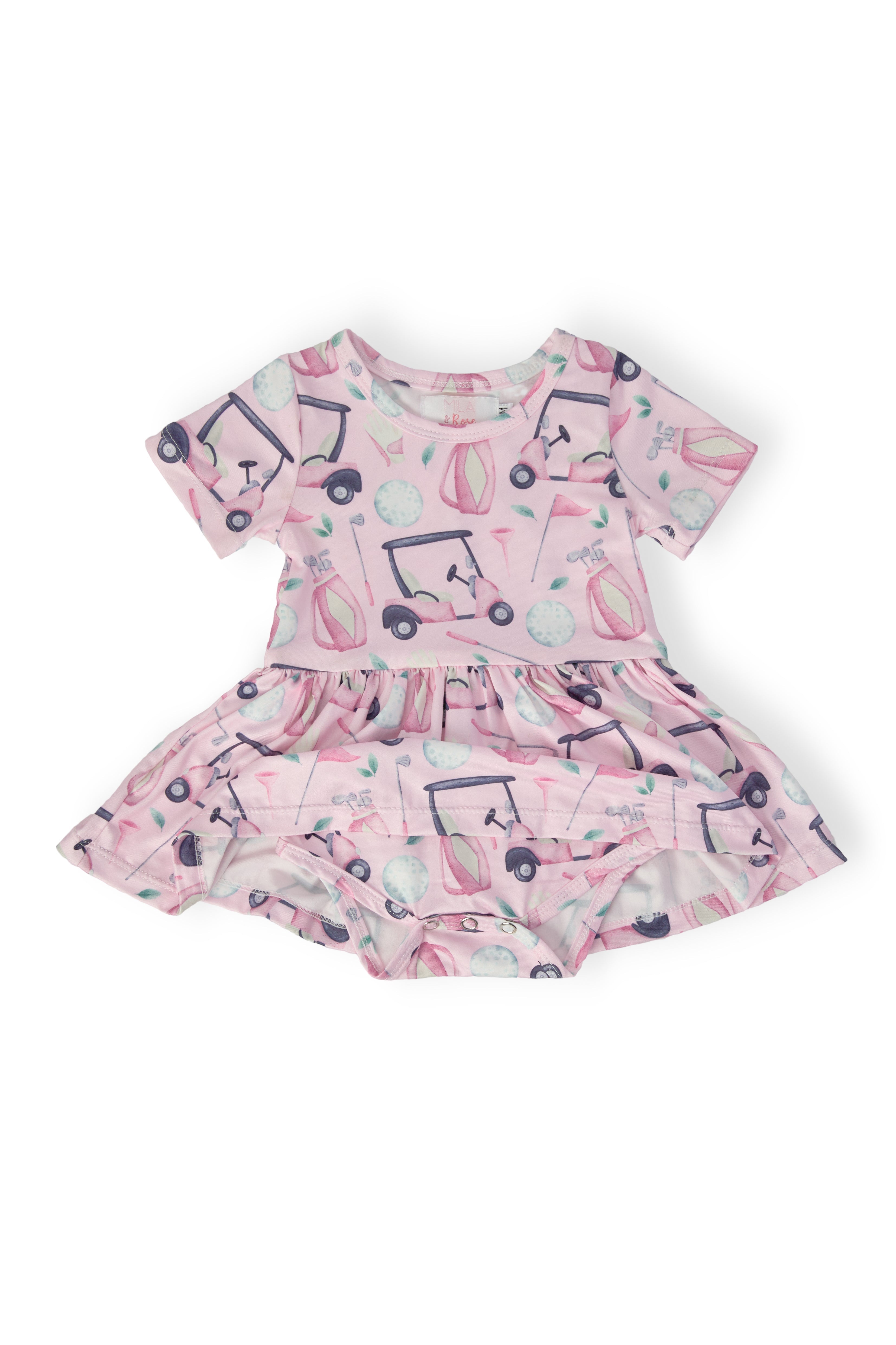 Mila & Rose ® Tee Time S/S Twirl Bodysuit — lifestyle context