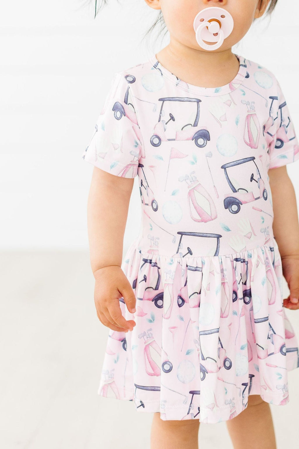 Mila & Rose ® Tee Time S/S Twirl Bodysuit — side view