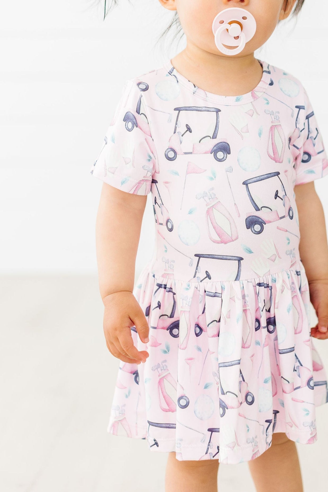 Mila & Rose ® Tee Time S/S Twirl Bodysuit — side view