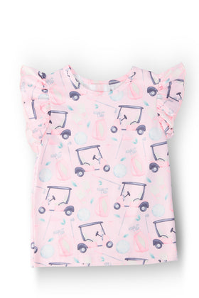 Tee Time S/S Ruffle Tee