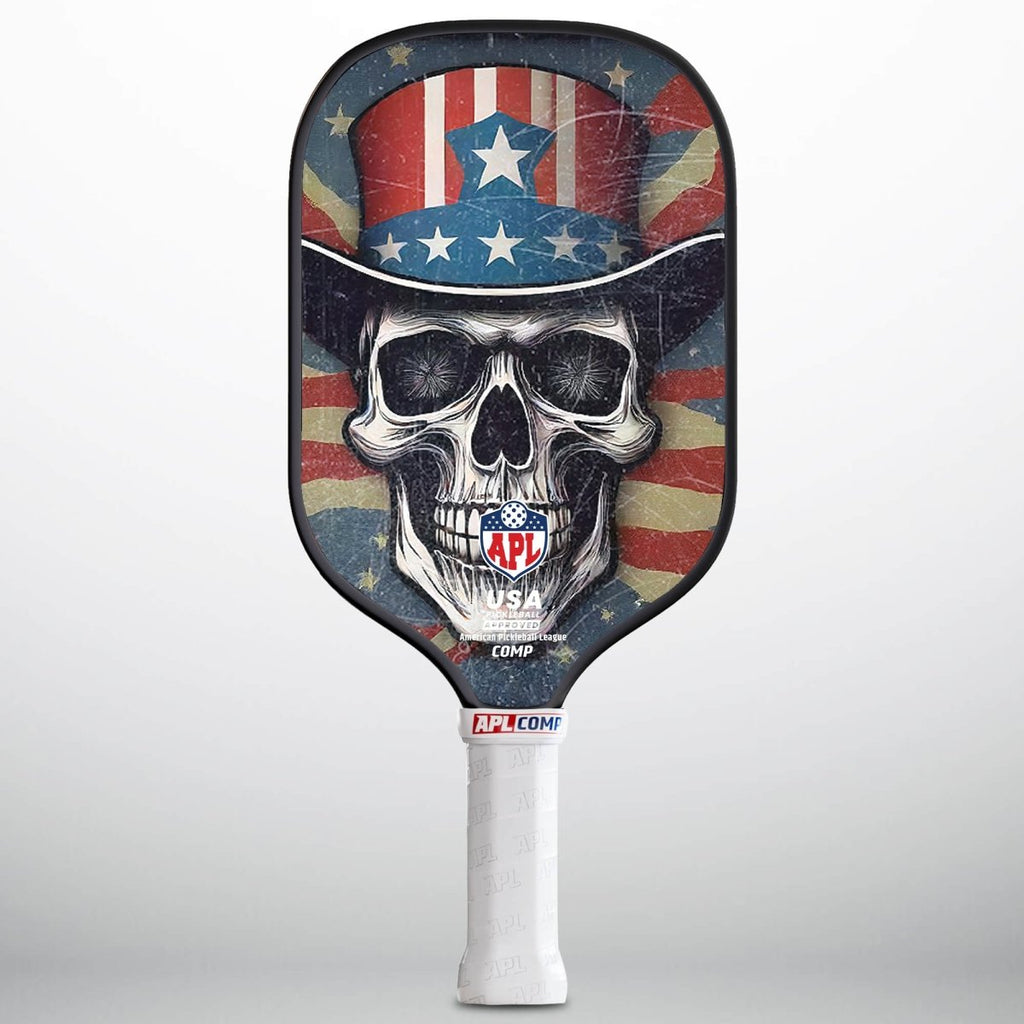 APL - Skulls Hat Pickleball Paddle | 16mm Carbon Fiber | Best Pickleball Paddles | American Pickleball League