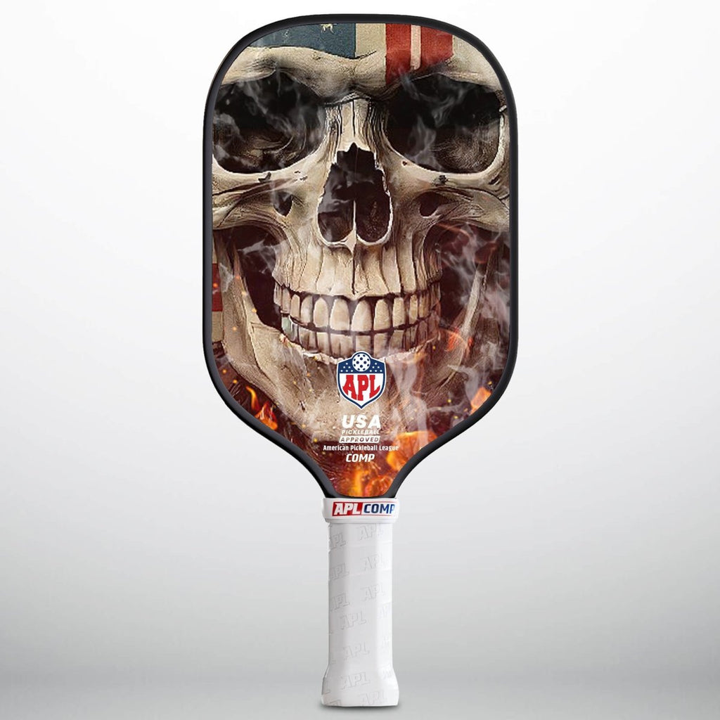 APL - Smoky Skull Pickleball Paddle | 16mm Carbon Fiber | Best Pickleball Paddles | American Pickleball League