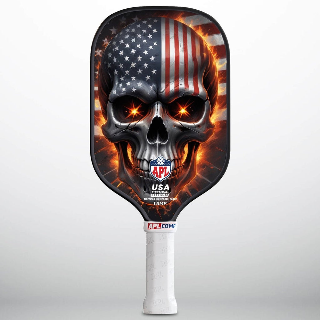 APL - Skull Flag Pickleball Paddle | 16mm Carbon Fiber | Best Pickleball Paddles | American Pickleball League