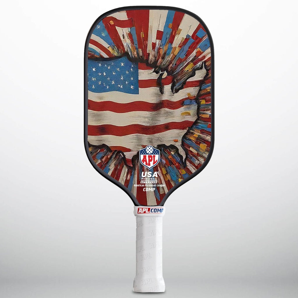 APL - US Map Pickleball Paddle | 16mm Carbon Fiber | Best Pickleball Paddles | American Pickleball League