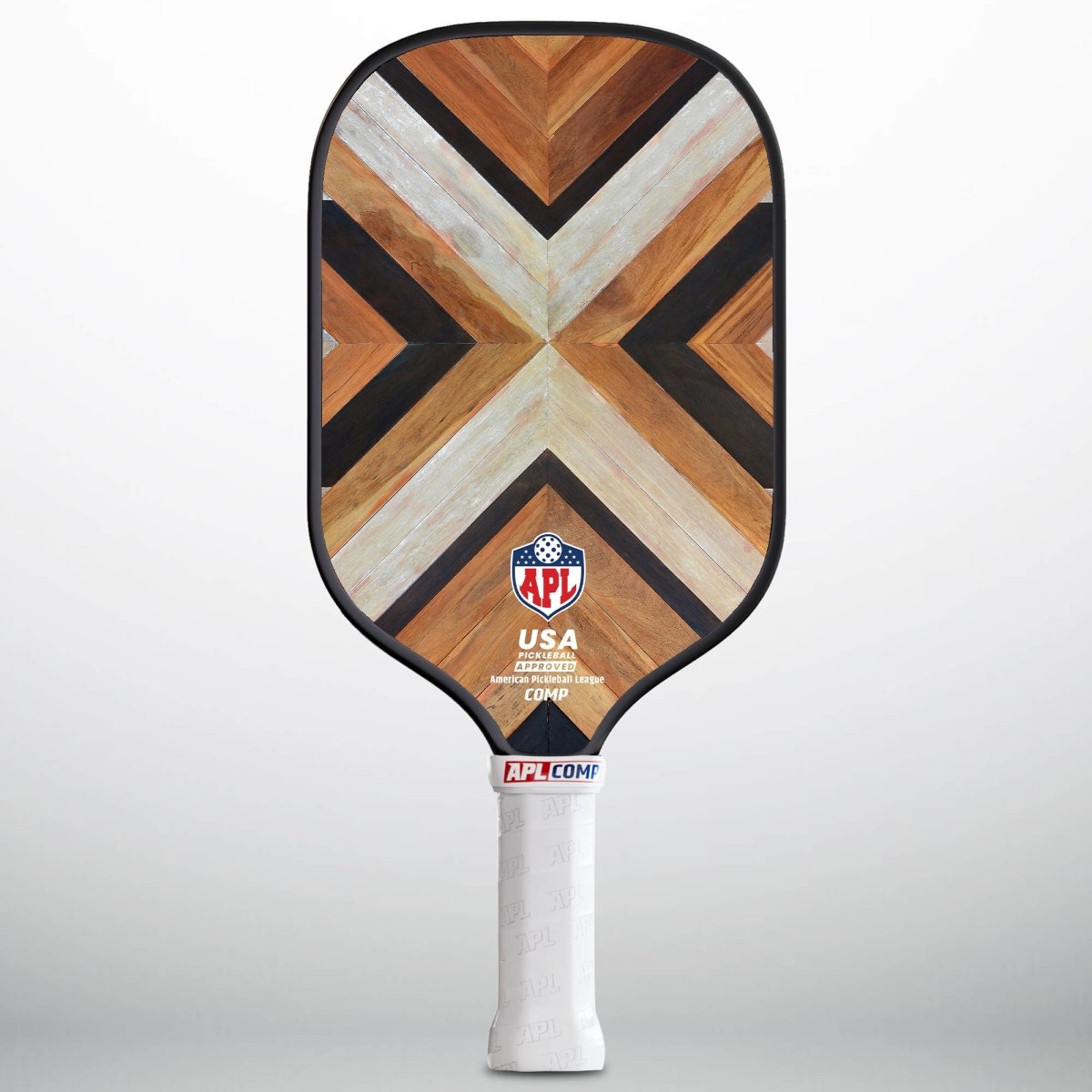 APL - Wooden Patterns Pickleball Paddle | 16mm Carbon Fiber | Best Pickleball Paddles | American Pickleball League