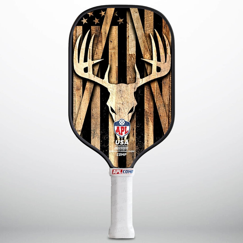 APL - Deer Wood  | 16mm Carbon Fiber | Best Pickleball Paddles | American Pickleball League