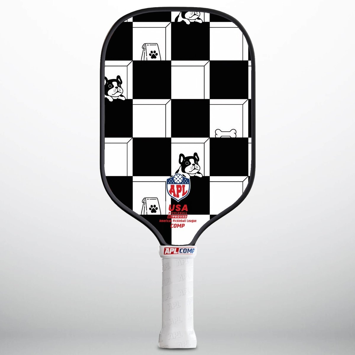 APL - Black White Patterns | 16mm Carbon Fiber | Best Pickleball Paddles | American Pickleball League