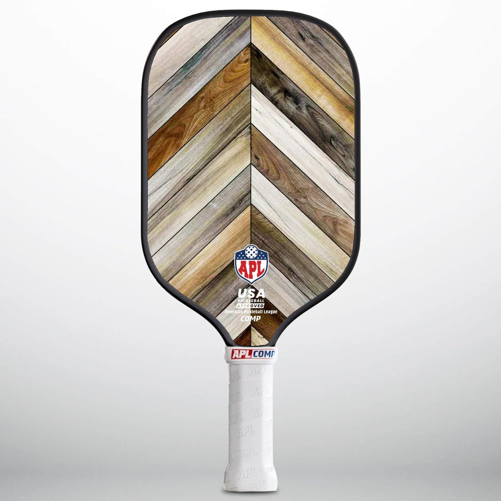 APL - Wooden Patterns Pickleball Paddle | 16mm Carbon Fiber | Best Pickleball Paddles | American Pickleball League