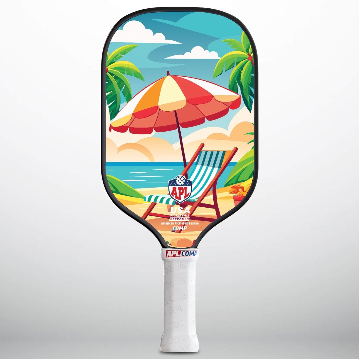 APL - Chair on Beach | 16mm Carbon Fiber | Best Pickleball Paddles | American Pickleball League