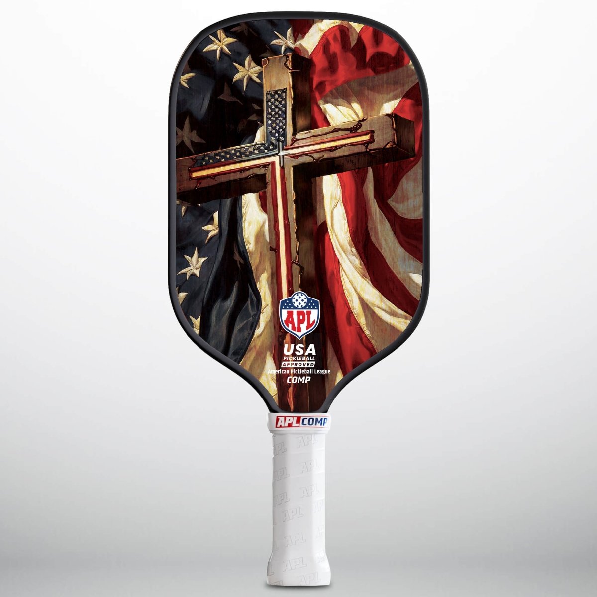 APL - Cross Flag | 16mm Carbon Fiber | Best Pickleball Paddles | American Pickleball League