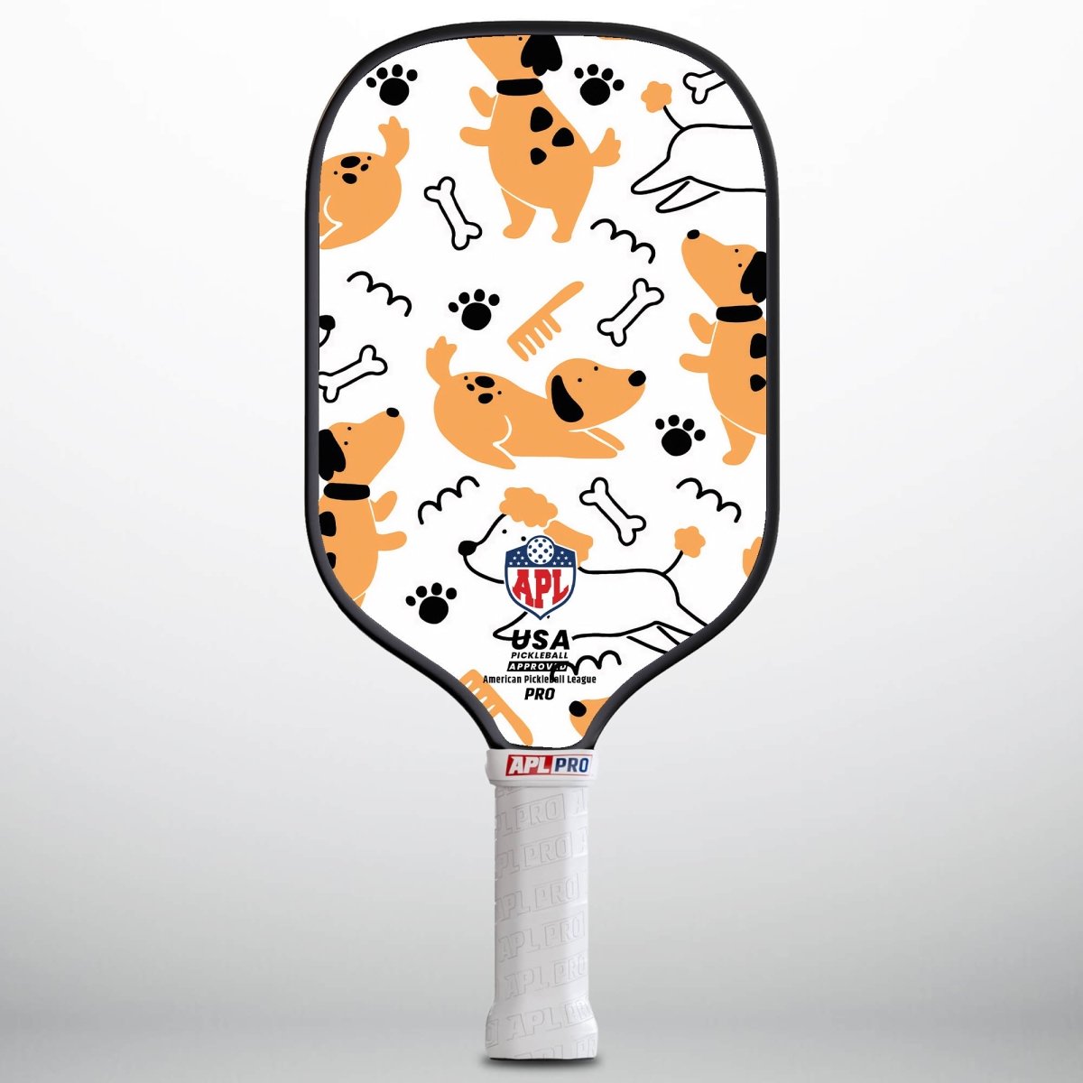 APL - Dogs & Paws | 16mm Carbon Fiber | Best Pickleball Paddles | American Pickleball League