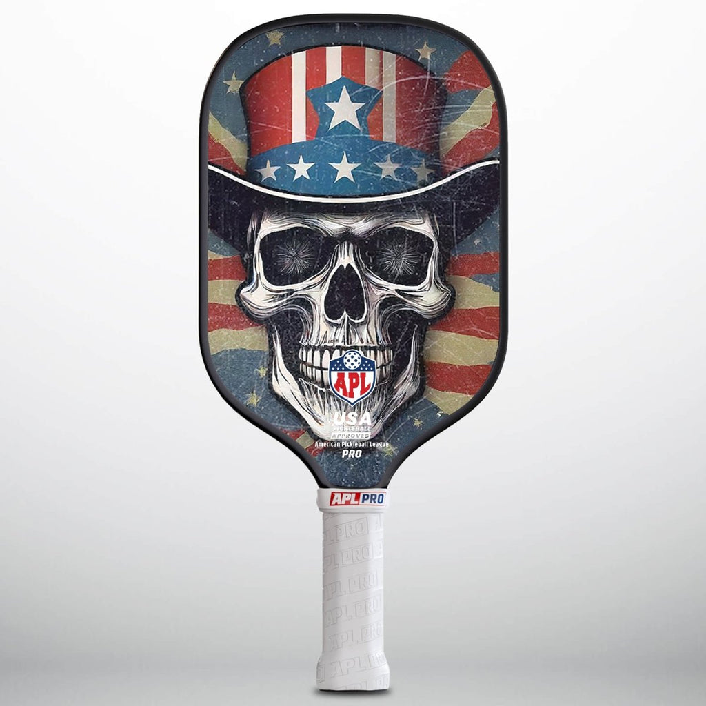 APL - Skulls Hat Pickleball Paddle | 16mm Carbon Fiber | Best Pickleball Paddles | American Pickleball League