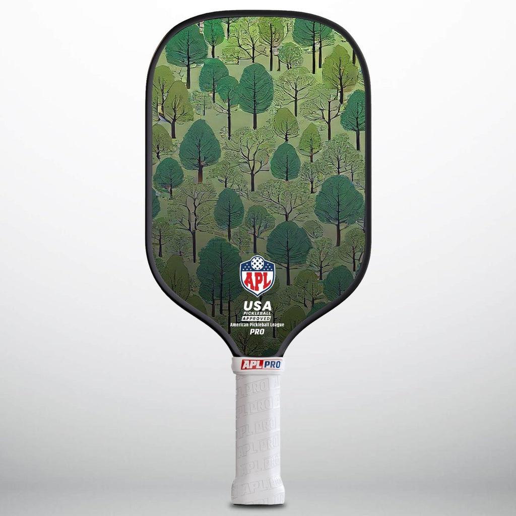 APL - Trees Pickleball Paddle | 16mm Carbon Fiber | Best Pickleball Paddles | American Pickleball League