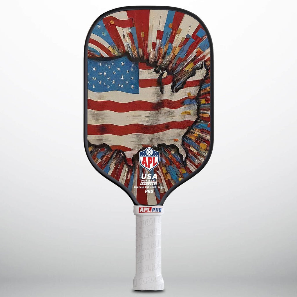 APL - US Map Pickleball Paddle | 16mm Carbon Fiber | Best Pickleball Paddles | American Pickleball League