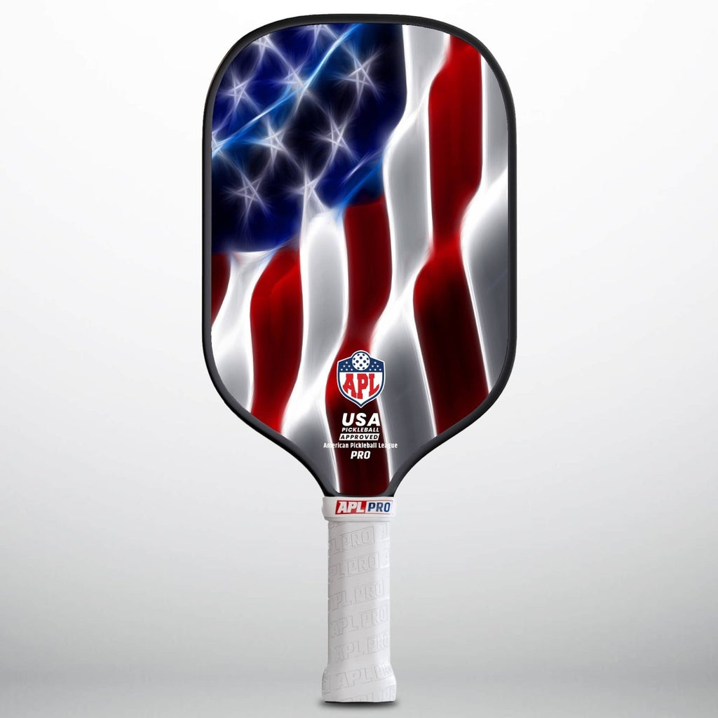 APL - Waving Flag Pickleball Paddle | 16mm Carbon Fiber | Best Pickleball Paddles | American Pickleball League