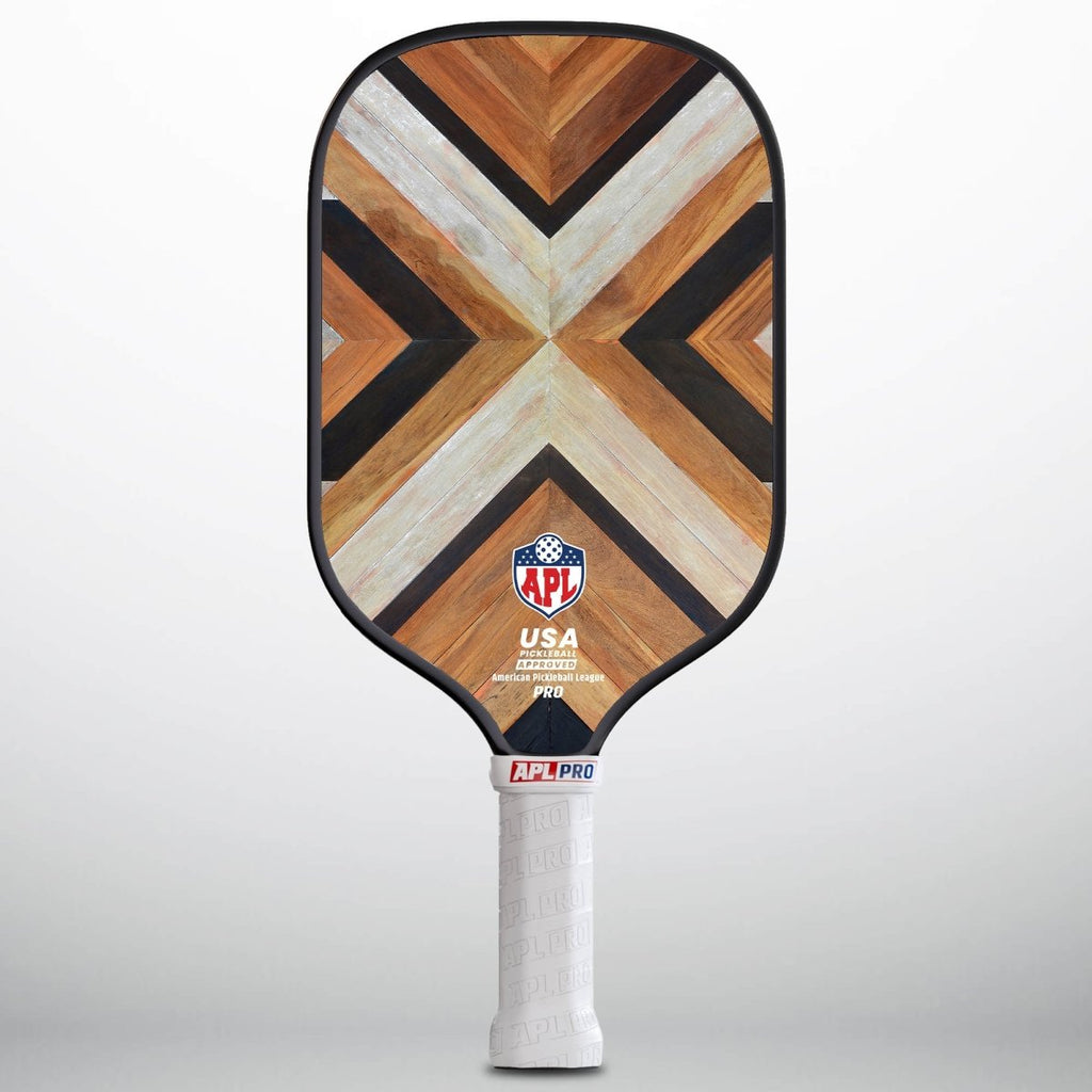 APL - Wooden Patterns Pickleball Paddle | 16mm Carbon Fiber | Best Pickleball Paddles | American Pickleball League