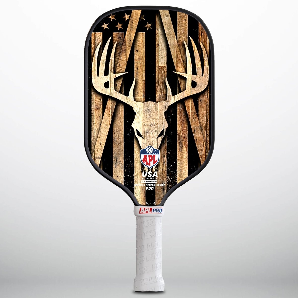 APL - Deer Wood  | 16mm Carbon Fiber | Best Pickleball Paddles | American Pickleball League