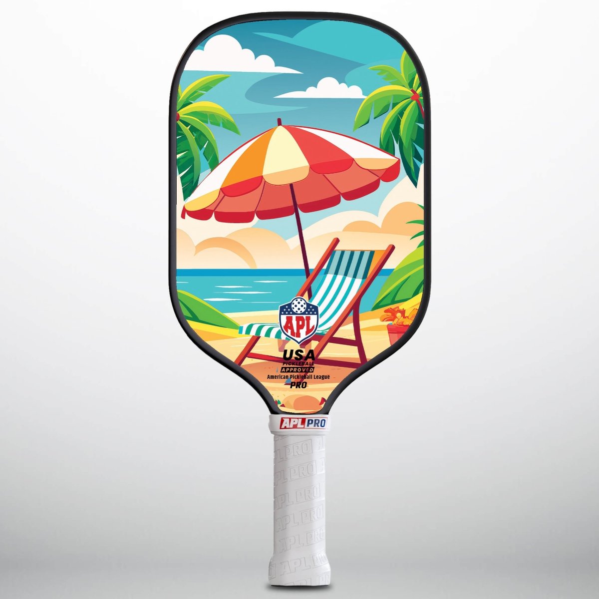 APL - Chair on Beach | 16mm Carbon Fiber | Best Pickleball Paddles | American Pickleball League
