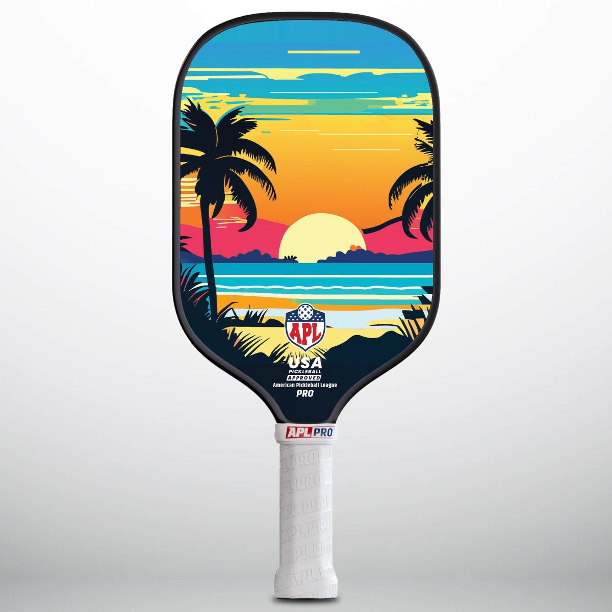 APL - Sunset Pickleball Paddles | 16mm Carbon Fiber | Best Pickleball Paddles | American Pickleball League