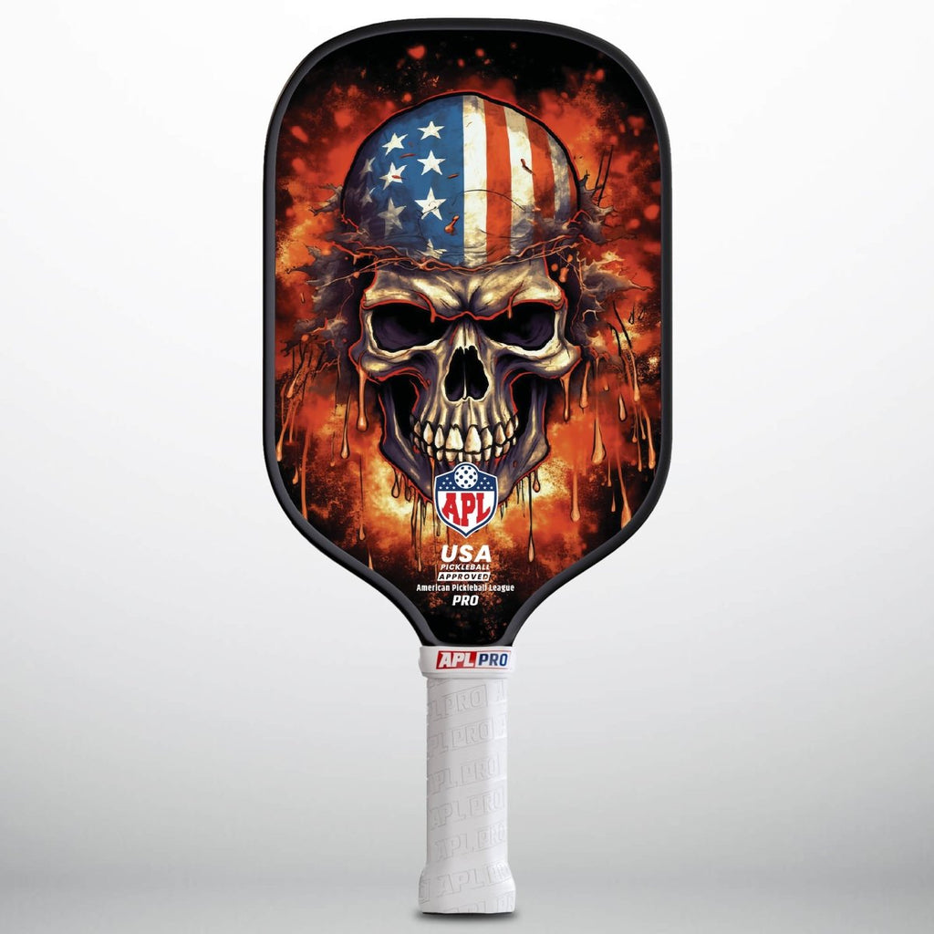 APL - Burning Skull | 16mm Carbon Fiber | Best Pickleball Paddles | American Pickleball League