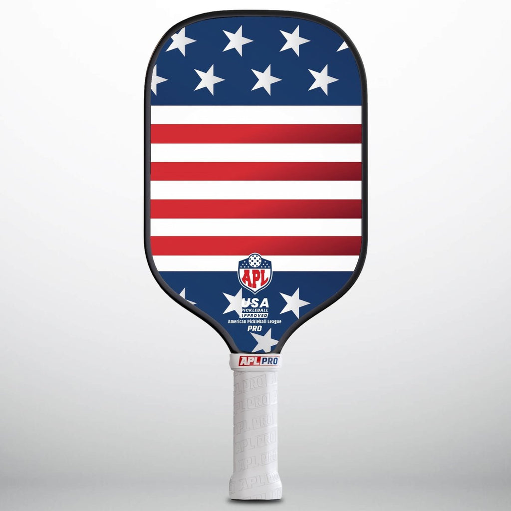 APL - Red White Lines Pickleball Paddle | 16mm Carbon Fiber | Best Pickleball Paddles | American Pickleball Leage