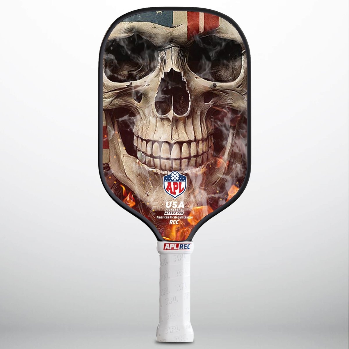 APL - Smoky Skull Pickleball Paddle | 16mm Carbon Fiber | Best Pickleball Paddles | American Pickleball League