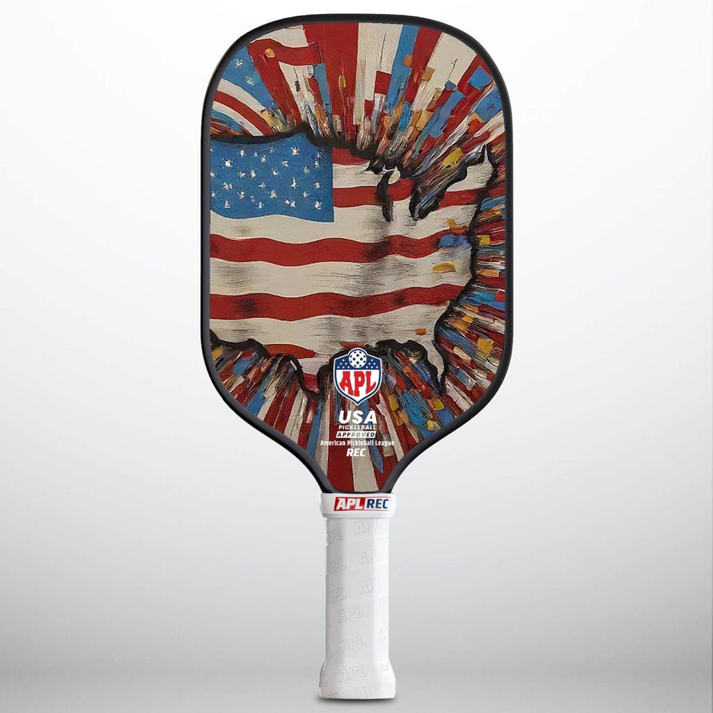APL - US Map Pickleball Paddle | 16mm Carbon Fiber | Best Pickleball Paddles | American Pickleball League