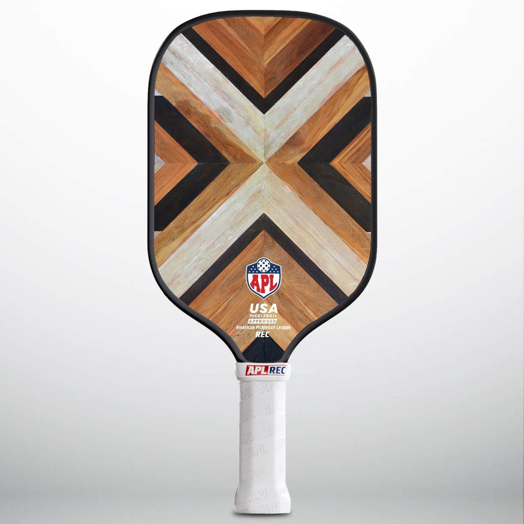 APL - Wooden Patterns Pickleball Paddle | 16mm Carbon Fiber | Best Pickleball Paddles | American Pickleball League