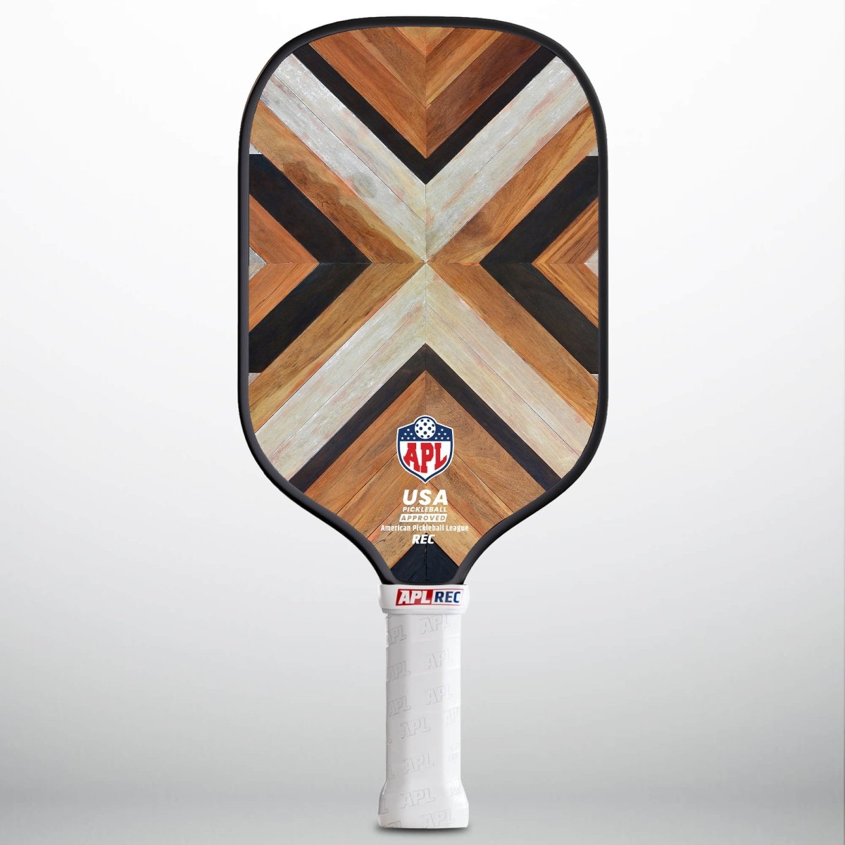 APL - Wooden Patterns Pickleball Paddle | 16mm Carbon Fiber | Best Pickleball Paddles | American Pickleball League