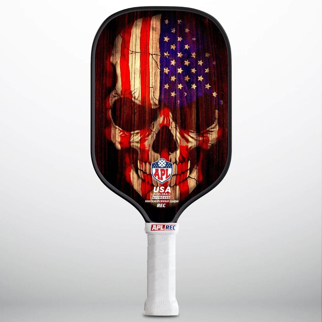 APL - Skull Flag Pickleball Paddle | 16mm Carbon Fiber | Best Pickleball Paddles | American Pickleball League