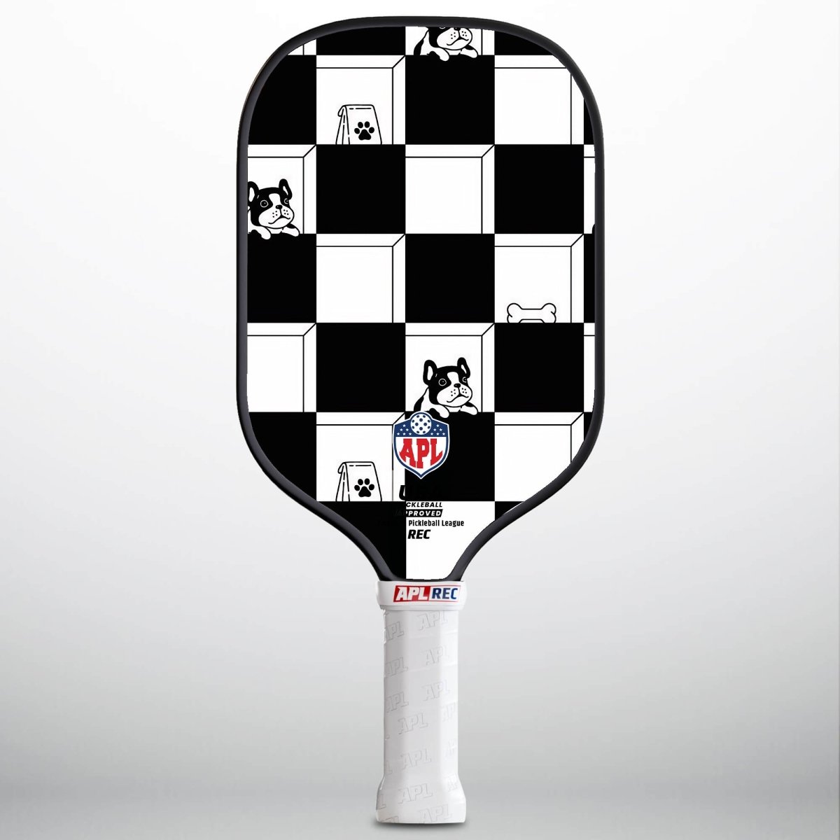 APL - Black White Patterns | 16mm Carbon Fiber | Best Pickleball Paddles | American Pickleball League