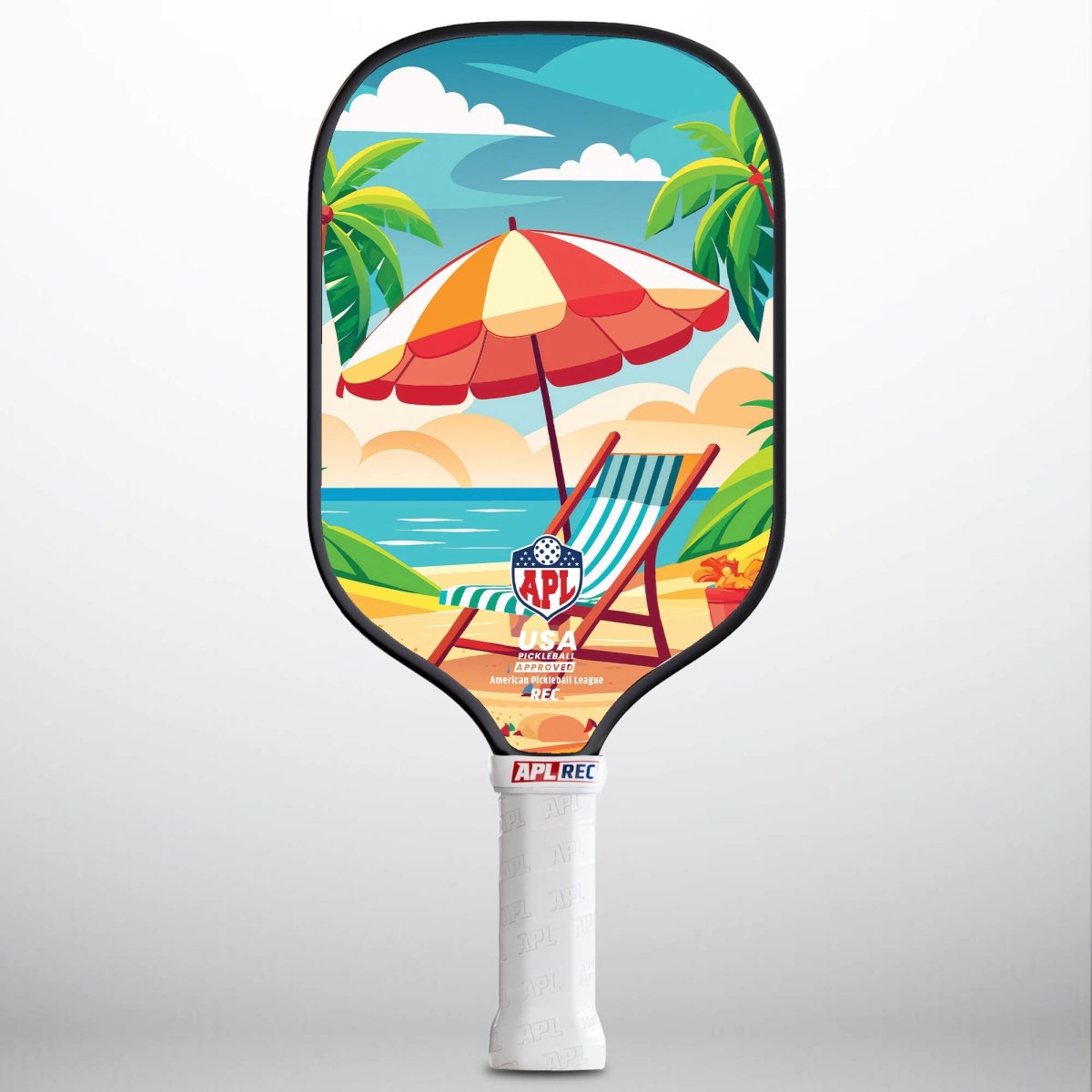 APL - Chair on Beach | 16mm Carbon Fiber | Best Pickleball Paddles | American Pickleball League