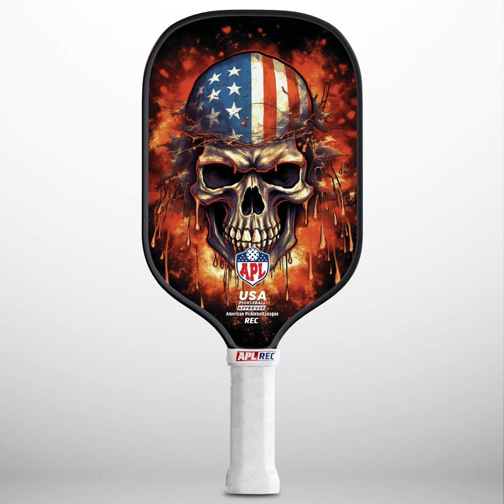 APL - Burning Skull | 16mm Carbon Fiber | Best Pickleball Paddles | American Pickleball League