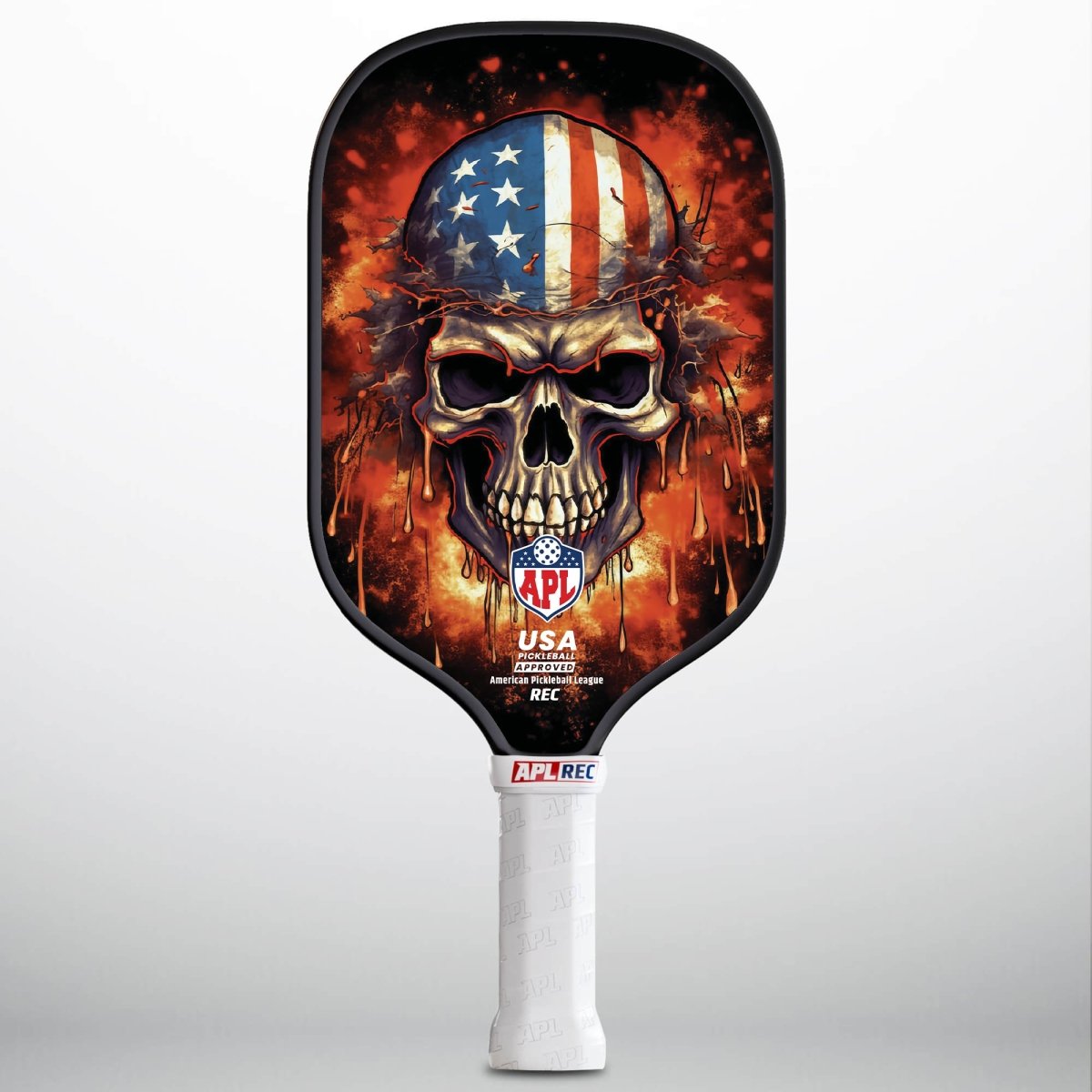 APL - Burning Skull | 16mm Carbon Fiber | Best Pickleball Paddles | American Pickleball League