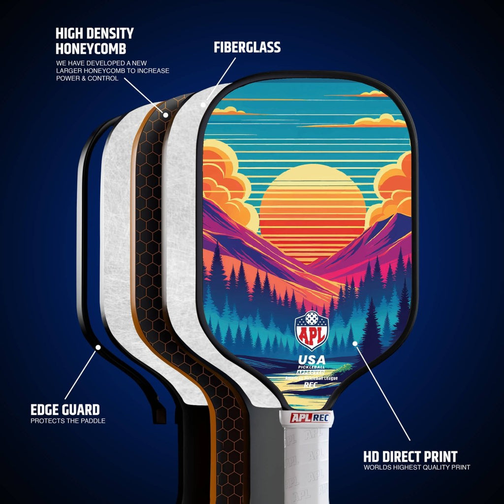 APL - Trees Pickleball Paddle | 16mm Carbon Fiber | Best Pickleball Paddles | American Pickleball League