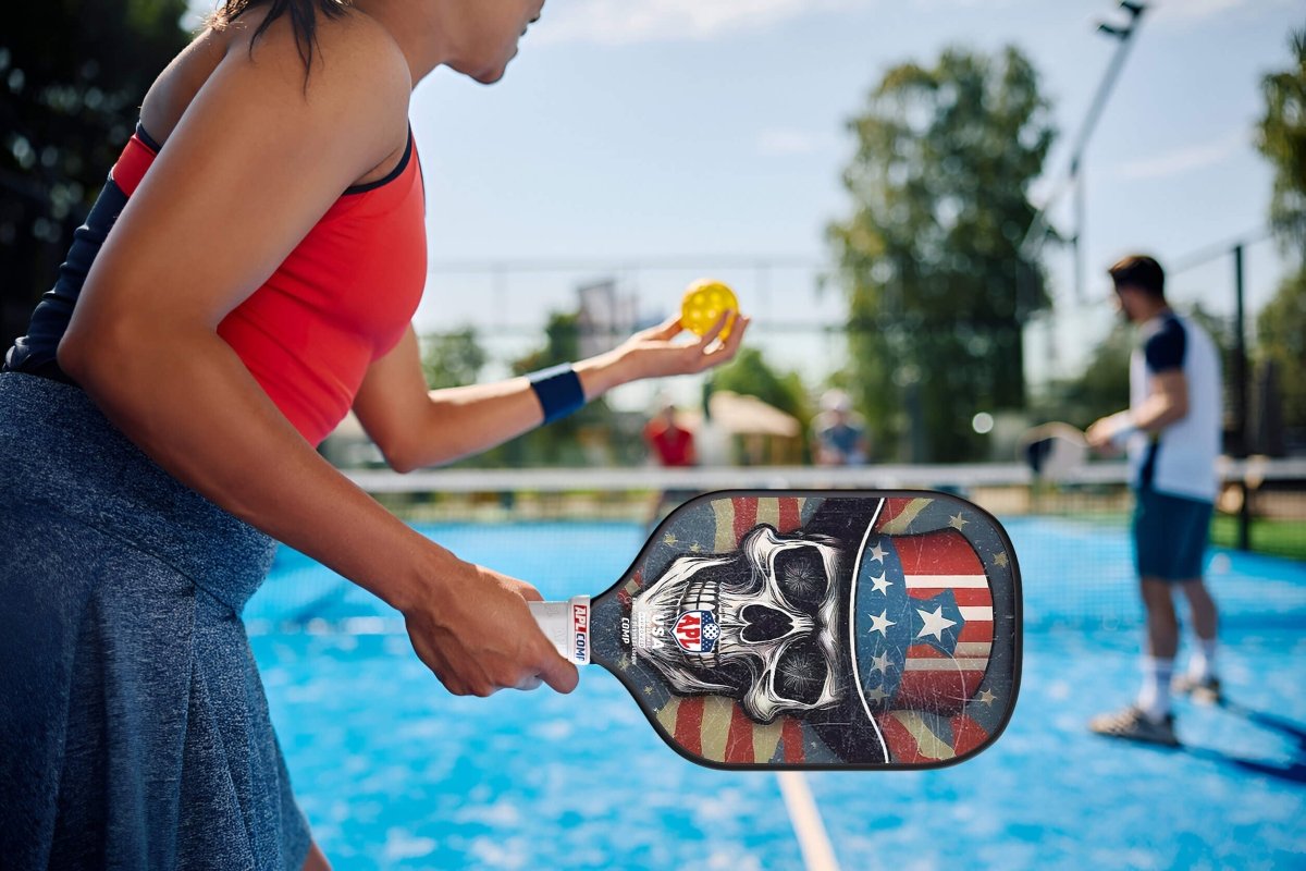 APL - Skulls Hat Pickleball Paddle | 16mm Carbon Fiber | Best Pickleball Paddles | American Pickleball League