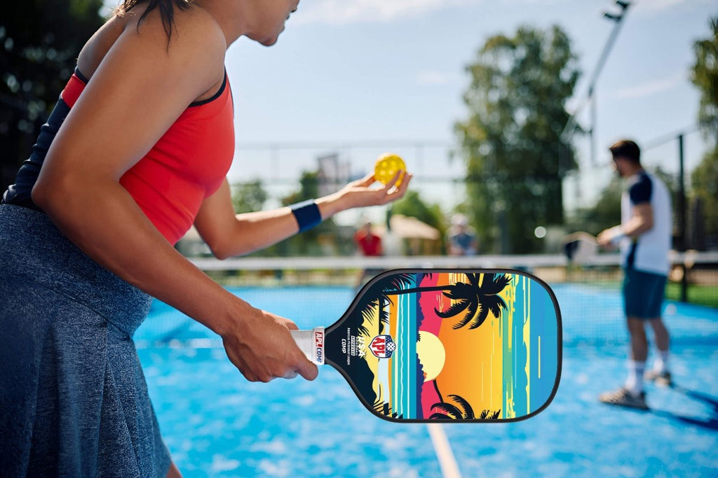 APL - Sunset Pickleball Paddles | 16mm Carbon Fiber | Best Pickleball Paddles | American Pickleball League