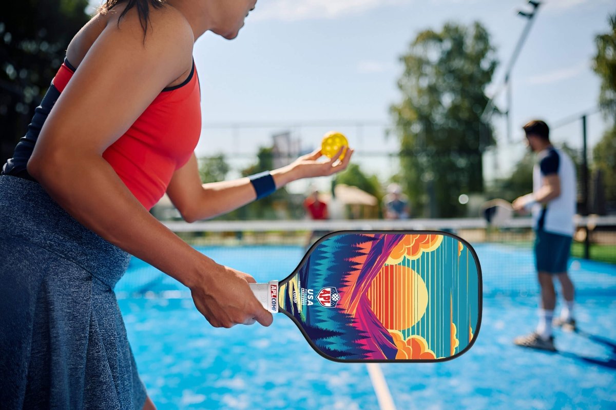 APL - Trees Pickleball Paddle | 16mm Carbon Fiber | Best Pickleball Paddles | American Pickleball League