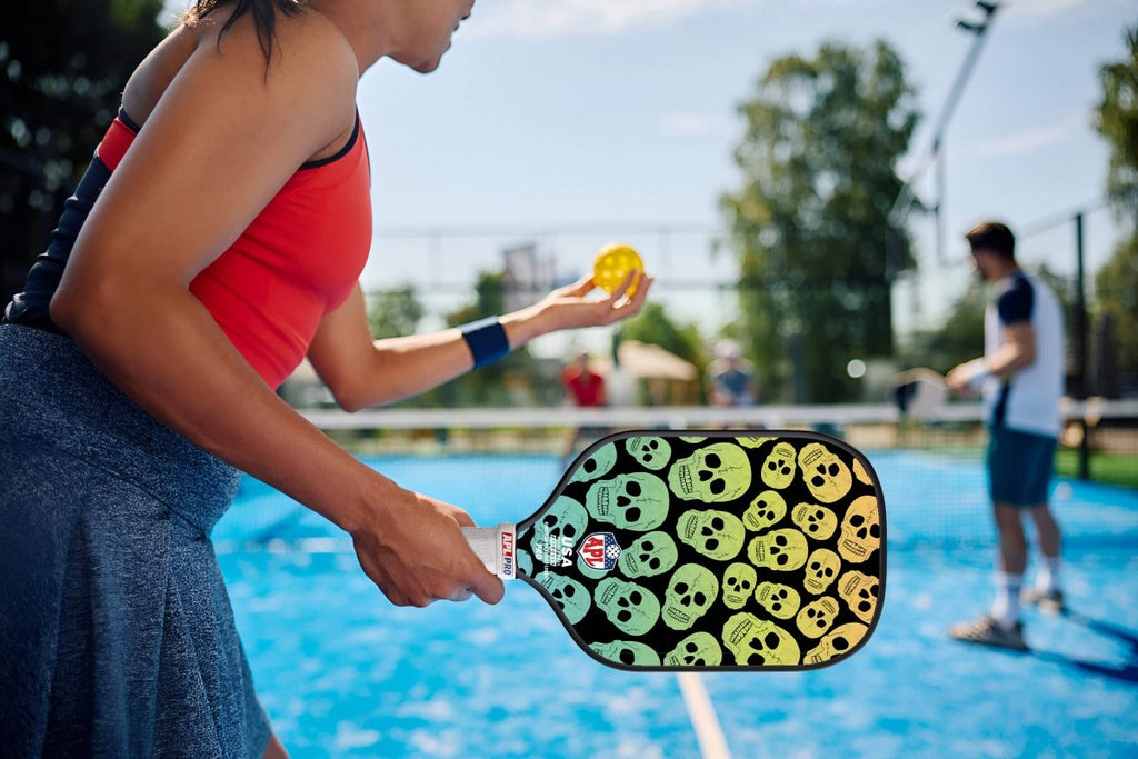 APL - Skulls Pickleball Paddle | 16mm Carbon Fiber | Best Pickleball Paddles | American Pickleball League