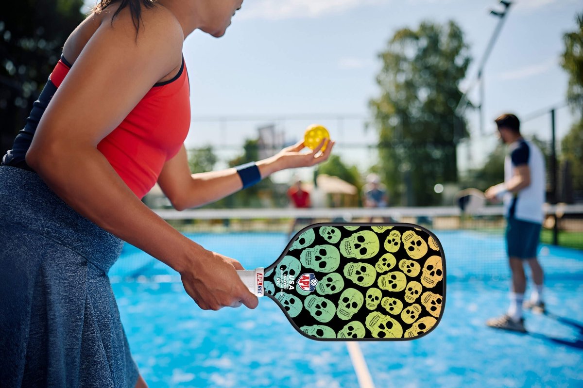 APL - Skulls Pickleball Paddle | 16mm Carbon Fiber | Best Pickleball Paddles | American Pickleball League
