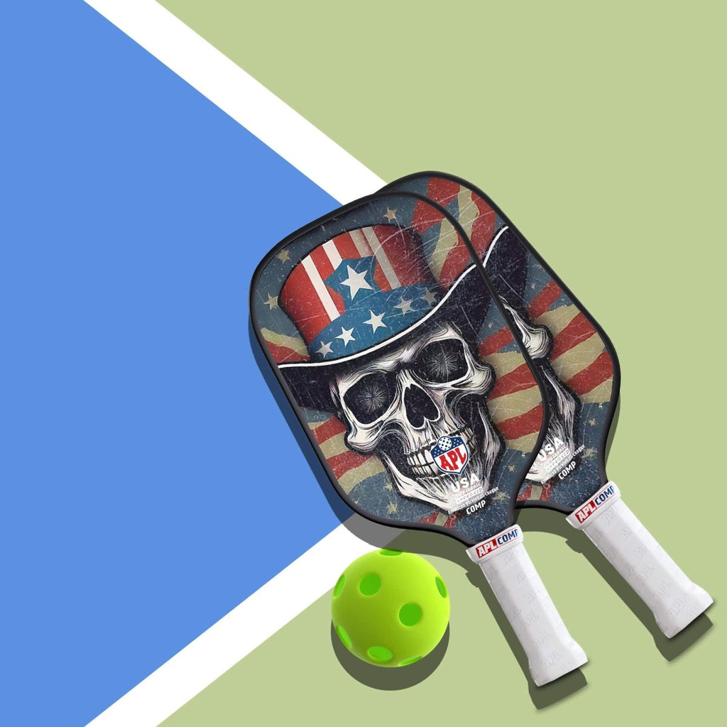 APL - Skulls Hat Pickleball Paddle | 16mm Carbon Fiber | Best Pickleball Paddles | American Pickleball League
