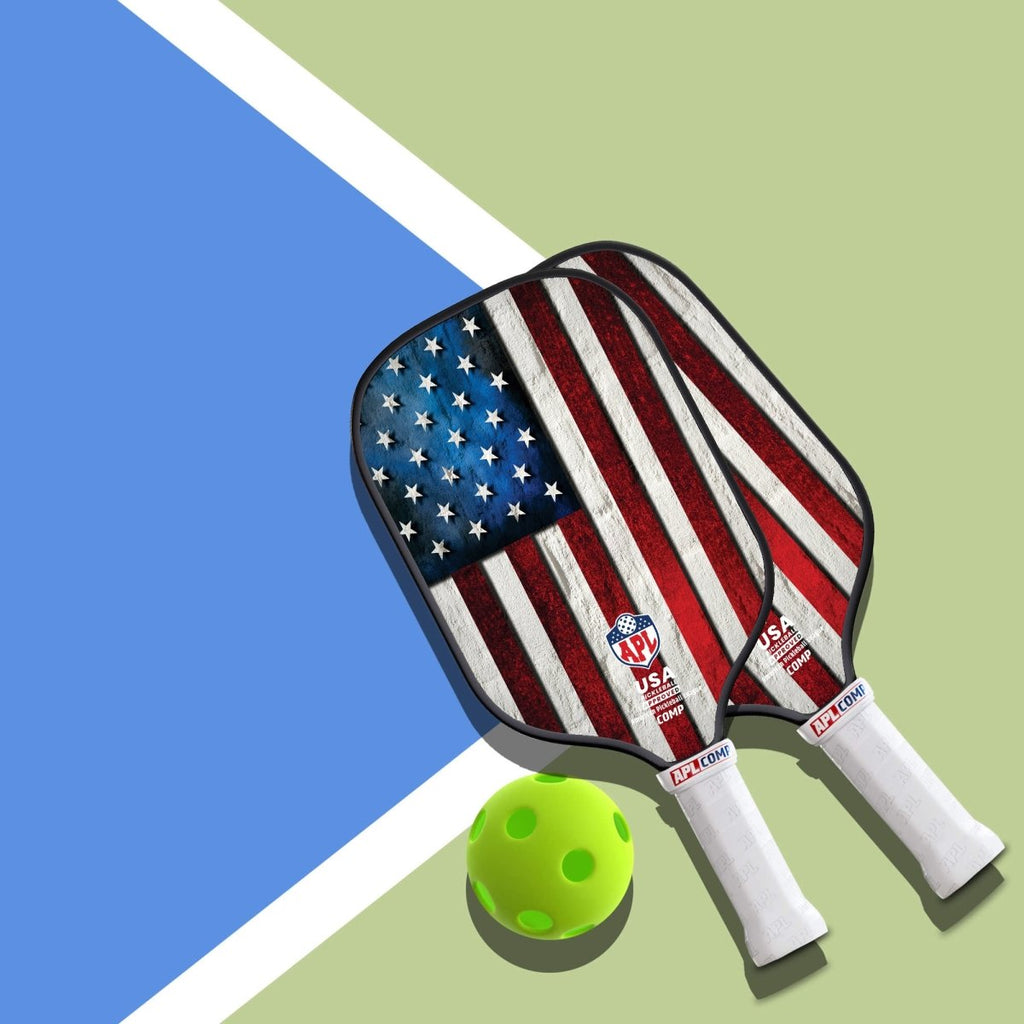 APL - US Flag Pickleball Paddle | 16mm Carbon Fiber | Best Pickleball Paddles | American Pickleball League