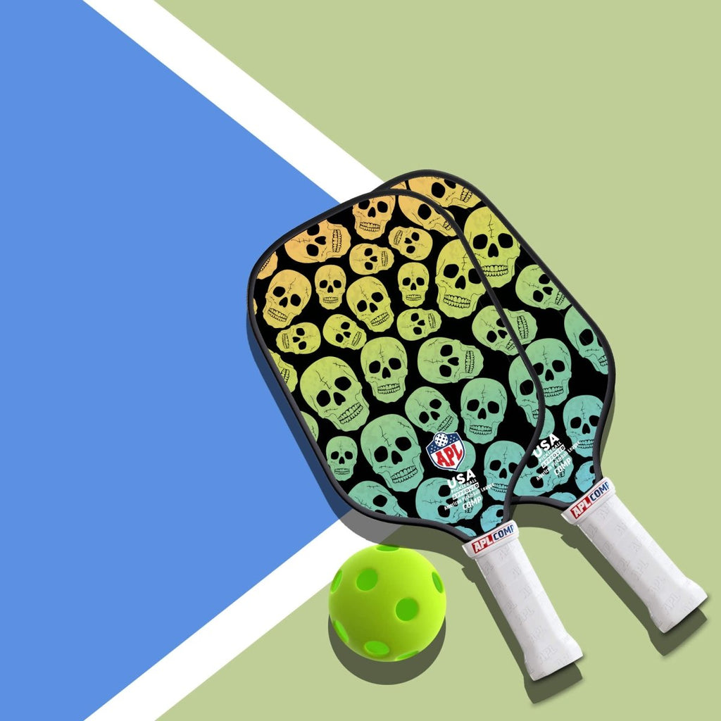 APL - Skulls Pickleball Paddle | 16mm Carbon Fiber | Best Pickleball Paddles | American Pickleball League