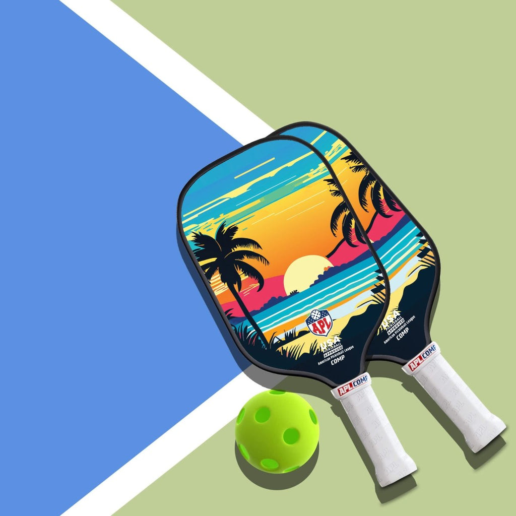 APL - Sunset Pickleball Paddles | 16mm Carbon Fiber | Best Pickleball Paddles | American Pickleball League