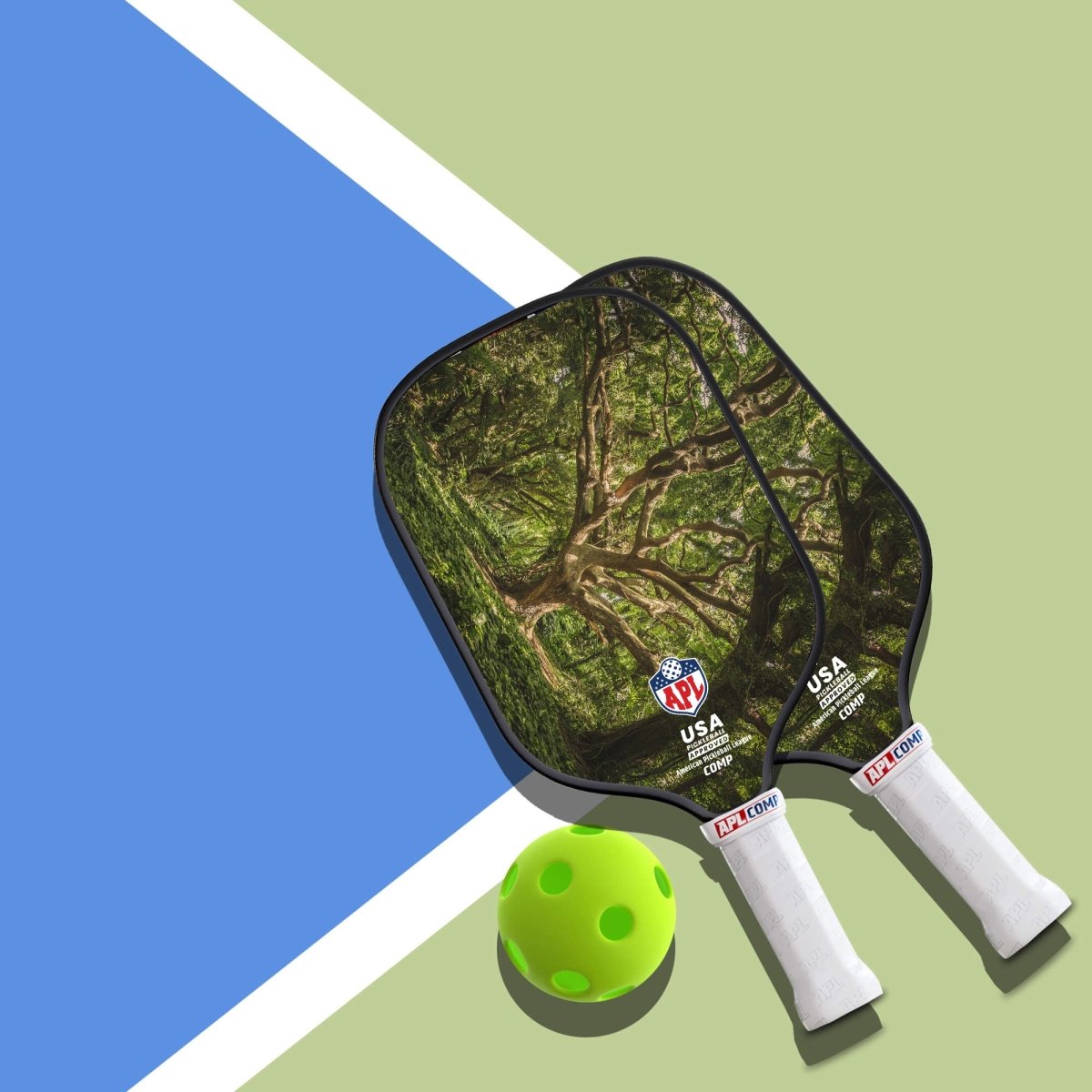 APL - Tree Pickleball Paddle | 16mm Carbon Fiber | Best Pickleball Paddles | American Pickleball League