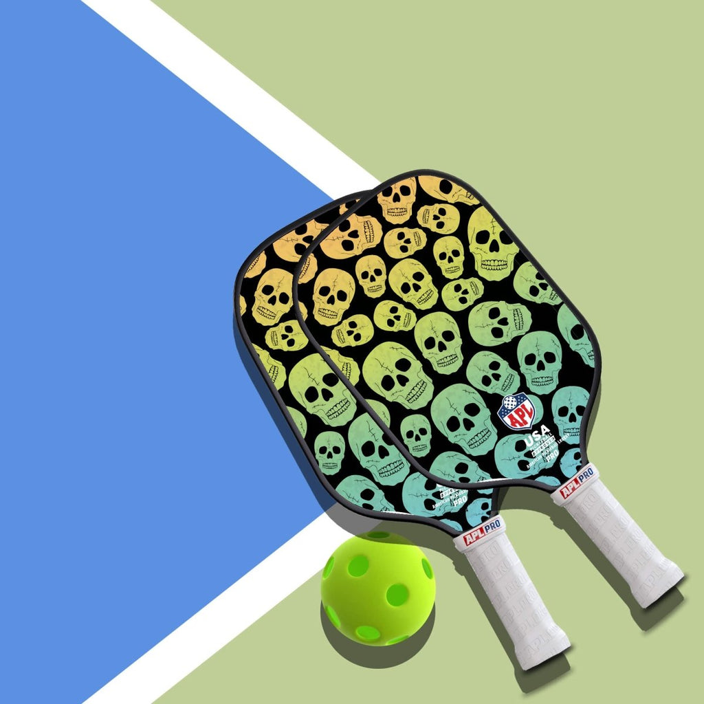 APL - Skulls Pickleball Paddle | 16mm Carbon Fiber | Best Pickleball Paddles | American Pickleball League