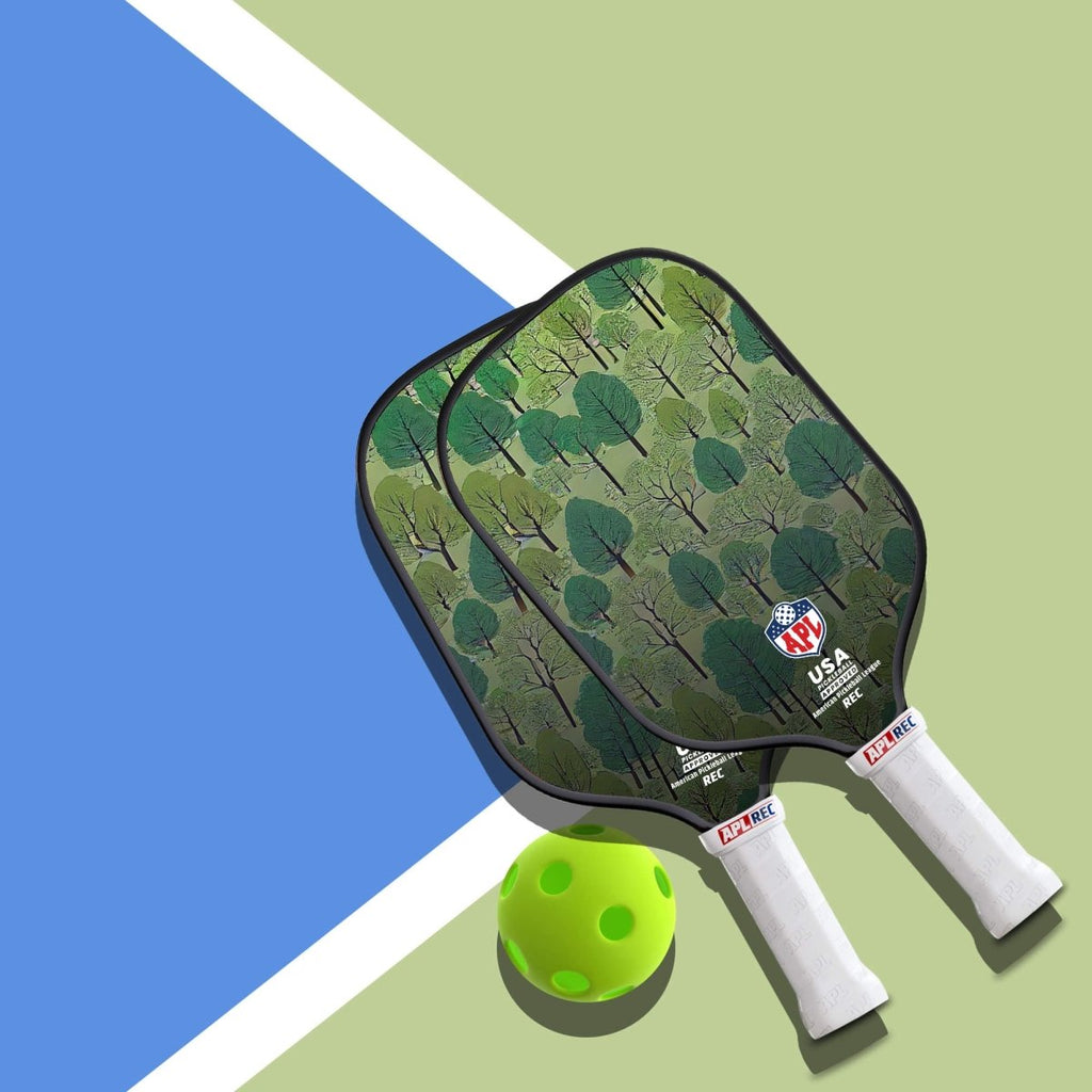 APL - Trees Pickleball Paddle | 16mm Carbon Fiber | Best Pickleball Paddles | American Pickleball League