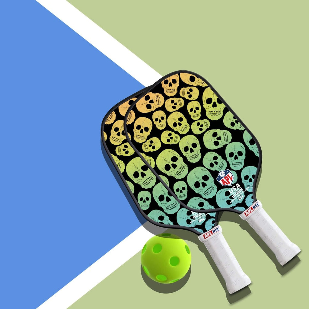 APL - Skulls Pickleball Paddle | 16mm Carbon Fiber | Best Pickleball Paddles | American Pickleball League