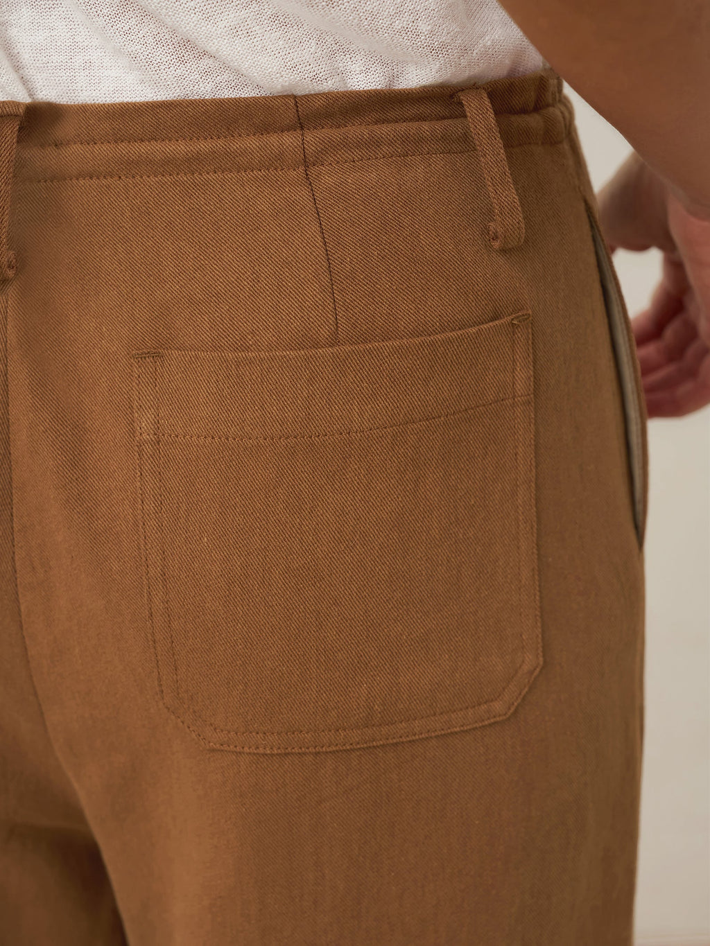 LINTICO Lyocell Linen Drawstring Straight Leg Pants RACHEL — detail shot 9