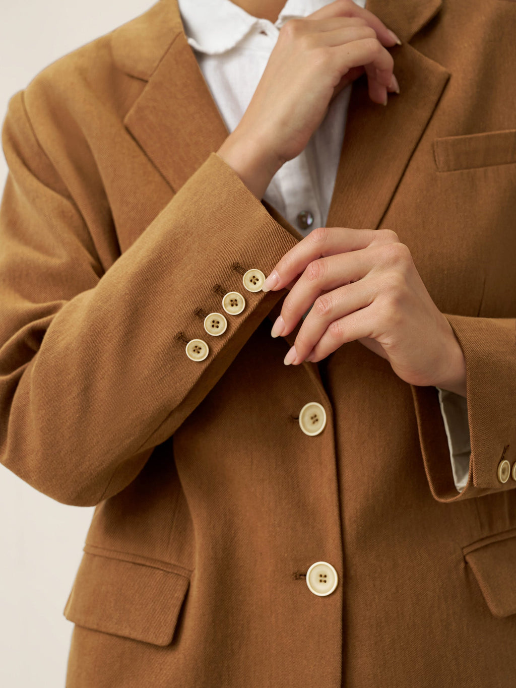 LINTICO LINTICO Lyocell Linen Tailored Blazer CASSIDY — detail shot 6